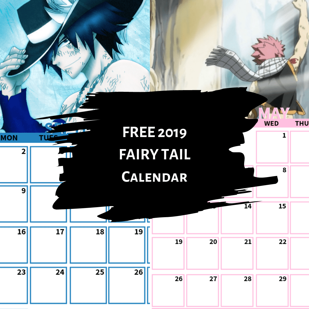 Fairy Tail Calendar 2019