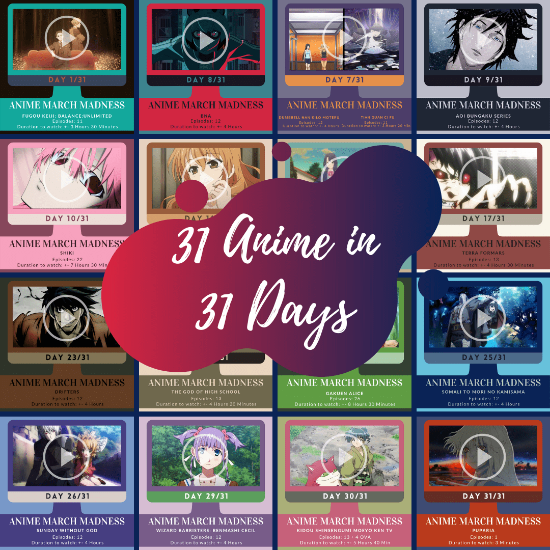 Anime March Madness 31 Anime in 31 Days AllAnimeMag