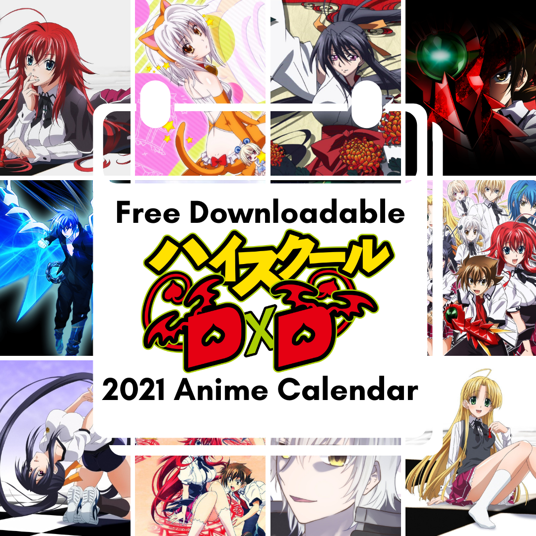 2021 Free Downloadable Anime Calendars