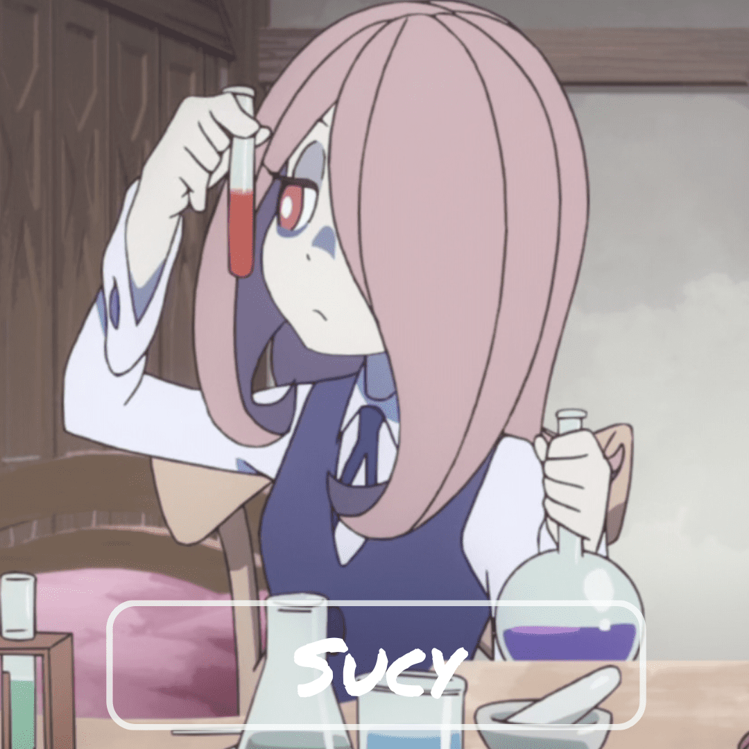 Sucy Manbavaran, a Mischievous Witch
