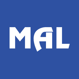 MAL logo on a blue background.