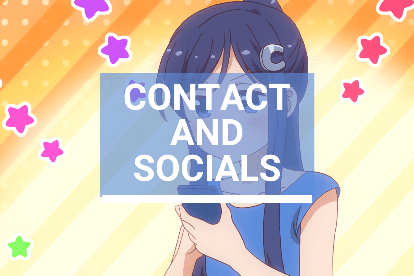 Contact and Social media connections on the blog All About Anime and Manga