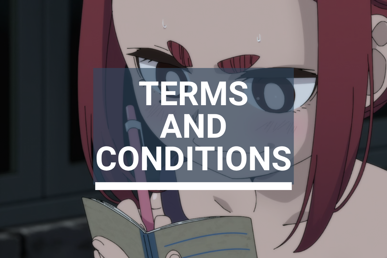 Anime competition terms and conditions for All Anime Mag